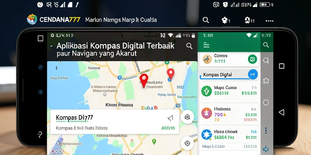 Antarmuka CENDANA777 menampilkan fungsi kompas digital yang intuitif.