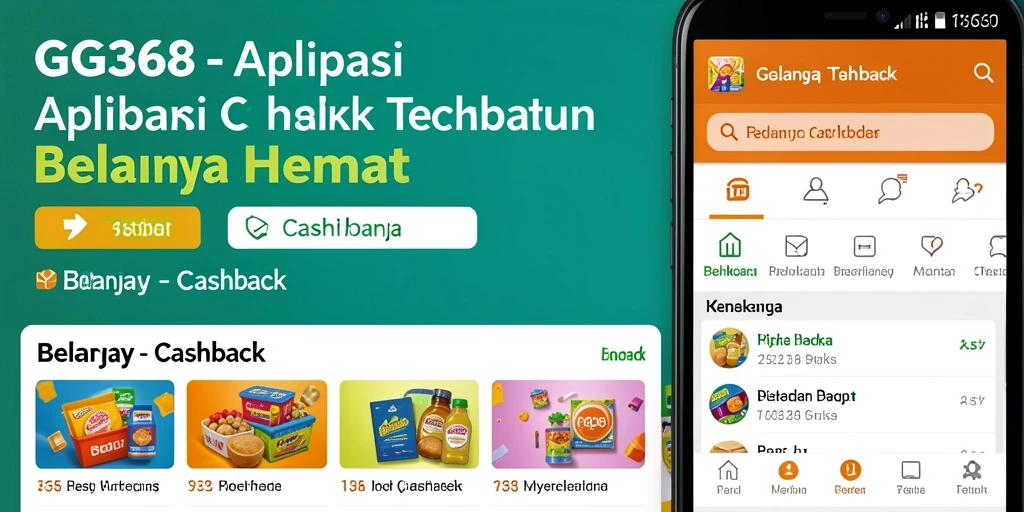 Tampilan antarmuka GG368 yang menarik dan fungsi cashback yang mudah digunakan.