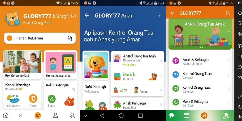 Antarmuka ramah pengguna GLORY777 untuk kontrol orang tua.