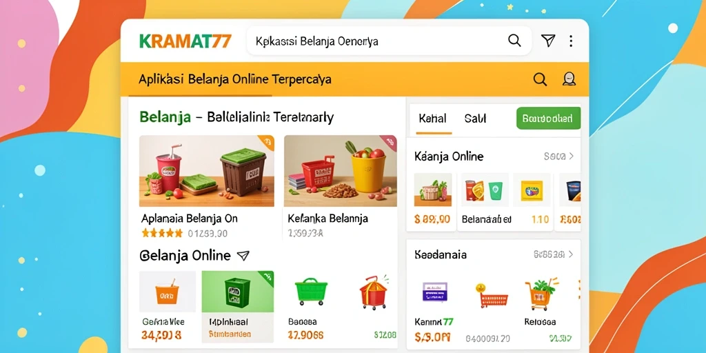 Tampilan antarmuka KRAMAT77 untuk belanja online yang user-friendly