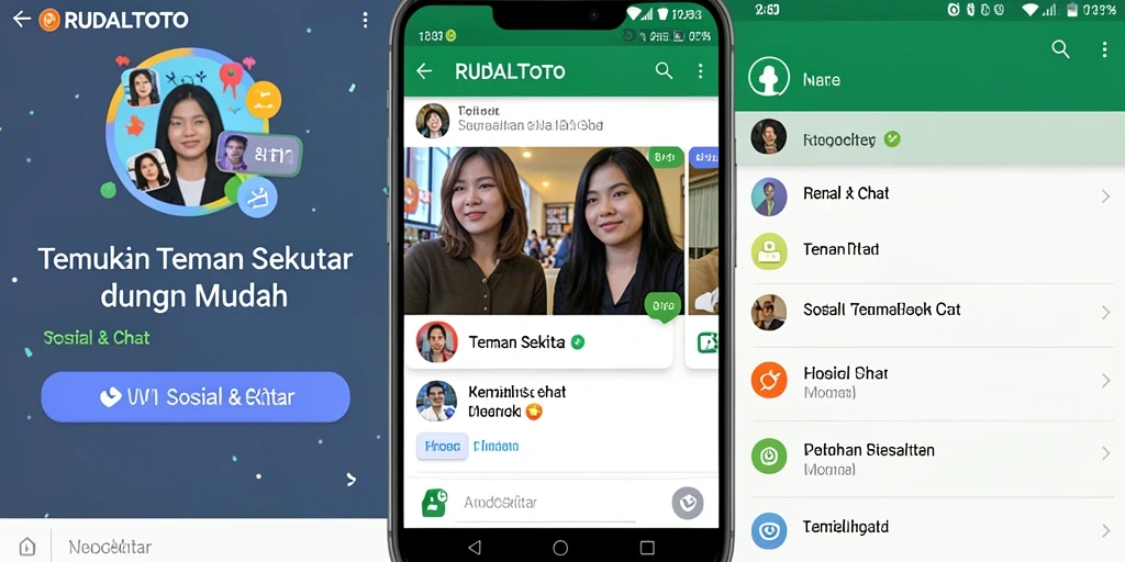 Tampilan antarmuka RUDALTOTO untuk mencari teman baru.