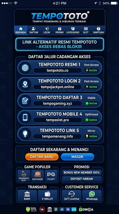 Link Alternatif Tempototo untuk Pengguna Android Indonesia