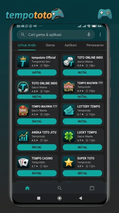 Temukan Aplikasi Populer & Kanal Uji di Tempototo—Akses Mudah dan Cepat