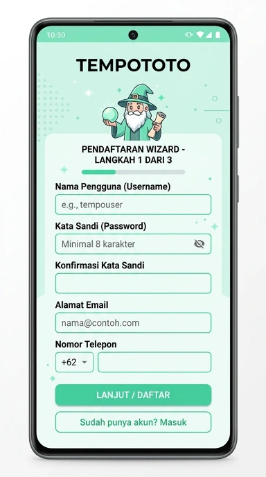 Panduan Registrasi Akun Tempototo untuk Pengguna Android